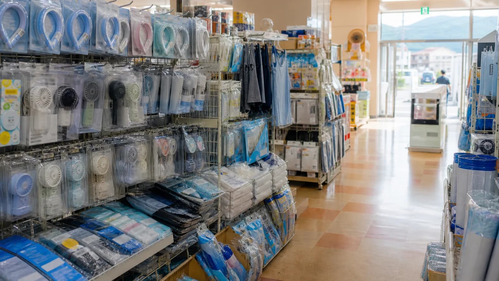 旧浅井町のお店「クセになる店 はんがい 浅井店」を紹介する記事「はんがい浅井店の冷感グッズと二束三文バーゲン——8月から長浜・浅井の2店で」の写真