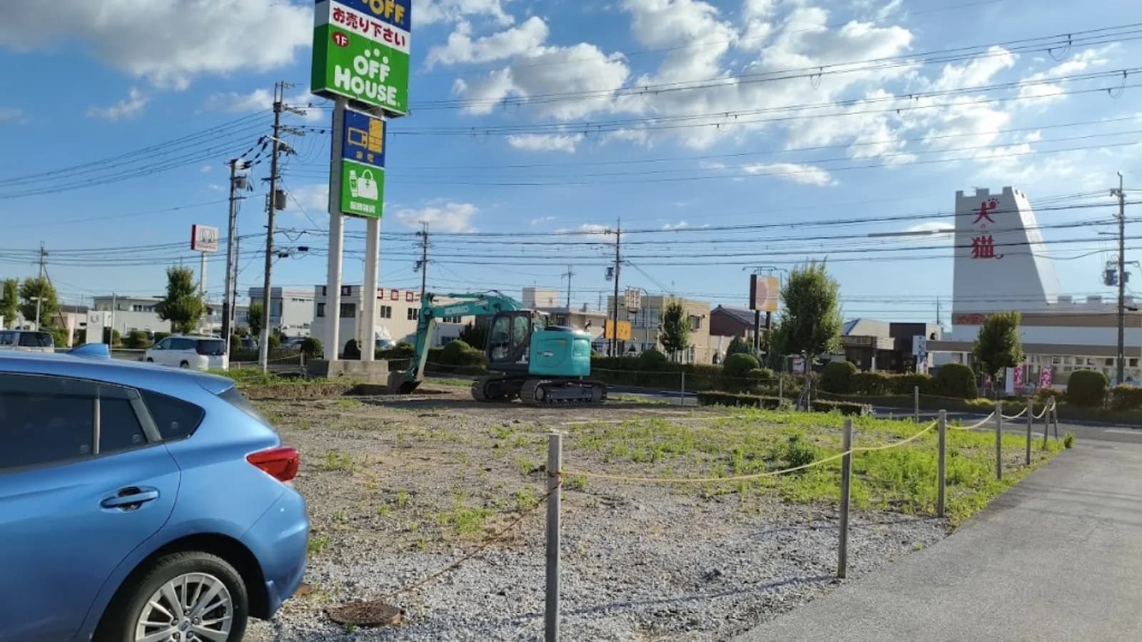 国道8号線付近にある定食屋のお店「やよい軒 長浜店(出店予定)」の外観