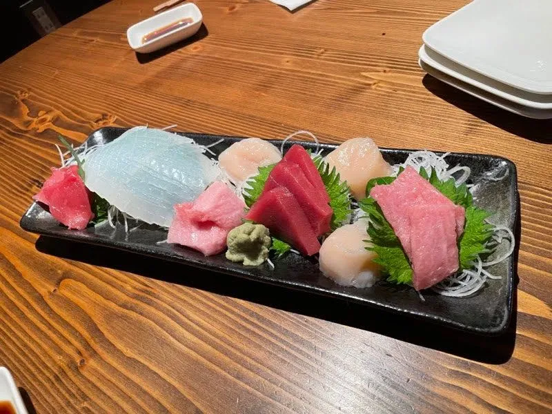 刺し身の盛り合わせ