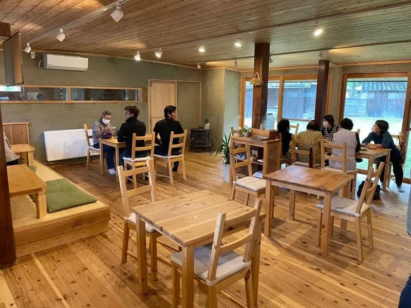 玄関先のメニュー看板