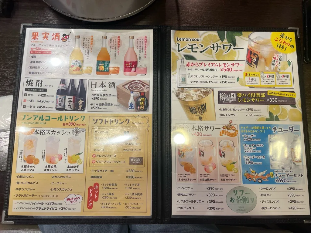 メニュー