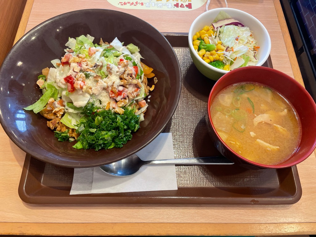 シーザーレタス牛丼スーパーフードMIX