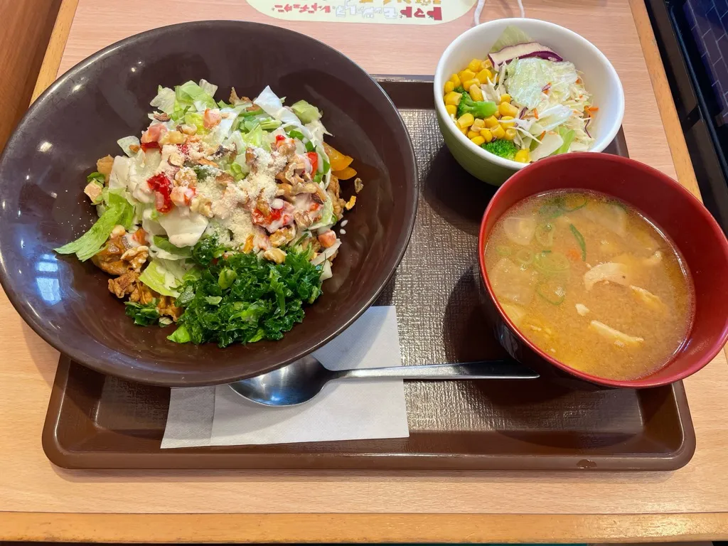 シーザーレタス牛丼スーパーフードMIX