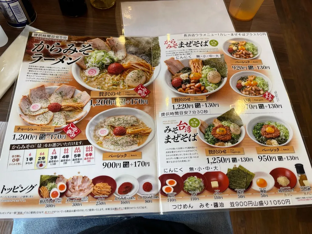メニュー
