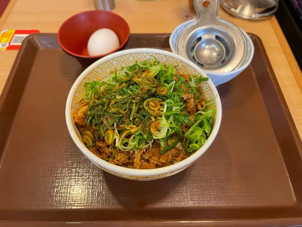 ねぎ玉牛丼