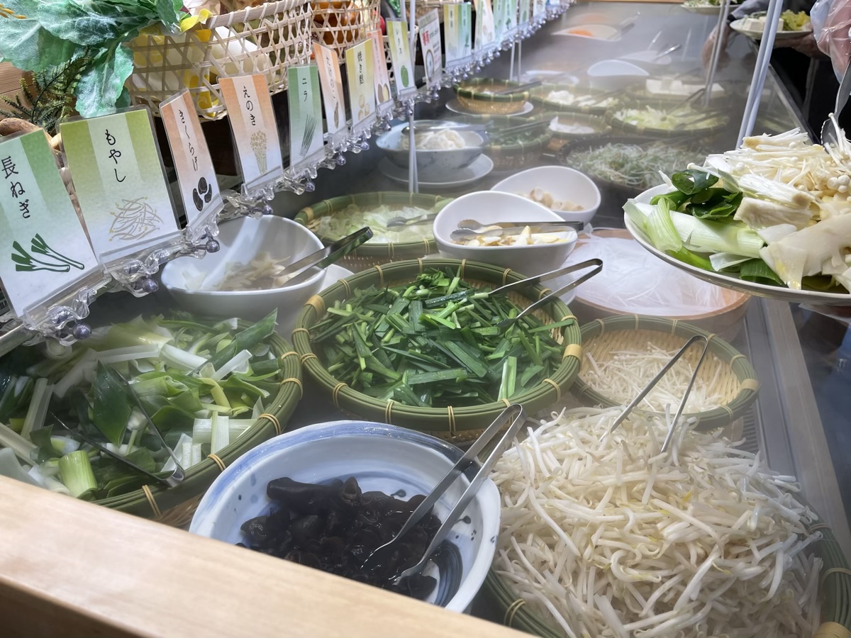 野菜も食べ放題