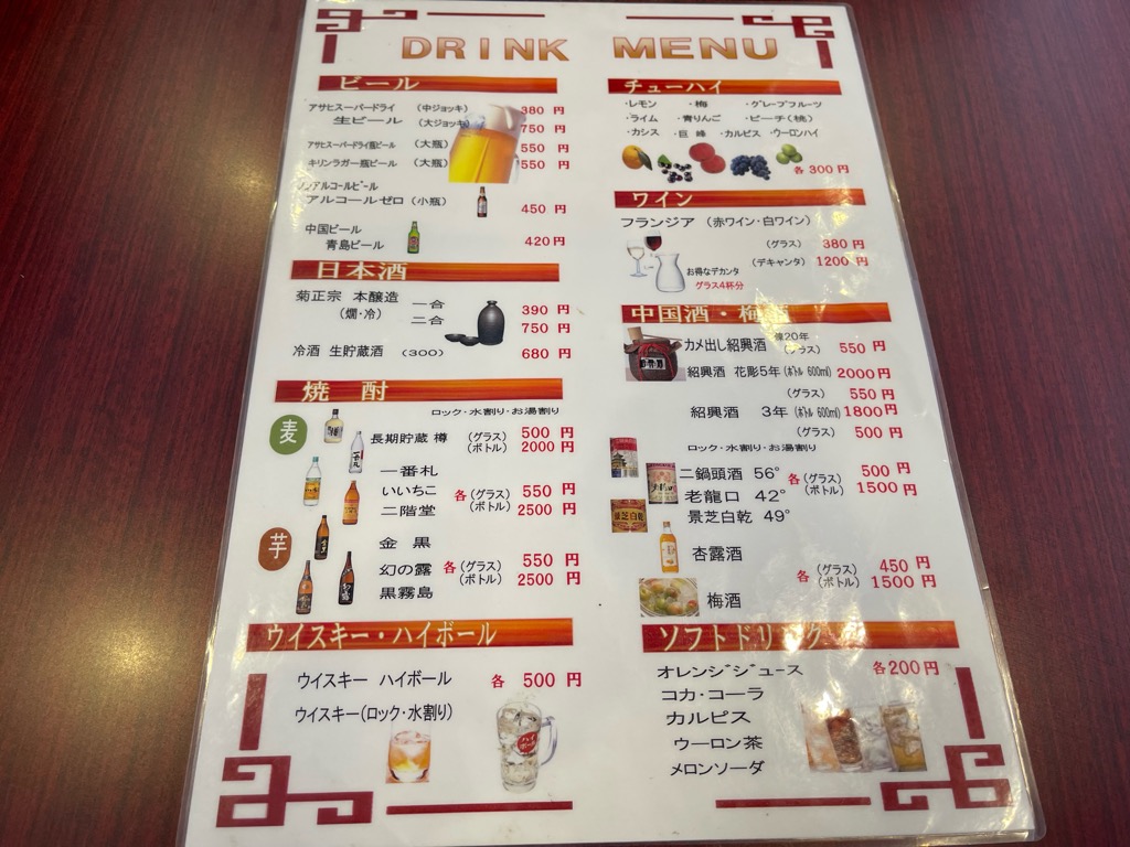 メニュー